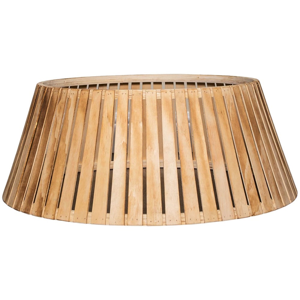 Samuel Alexander Large Wooden Christmas Tree Skirt 25 x 65cm Image 1
