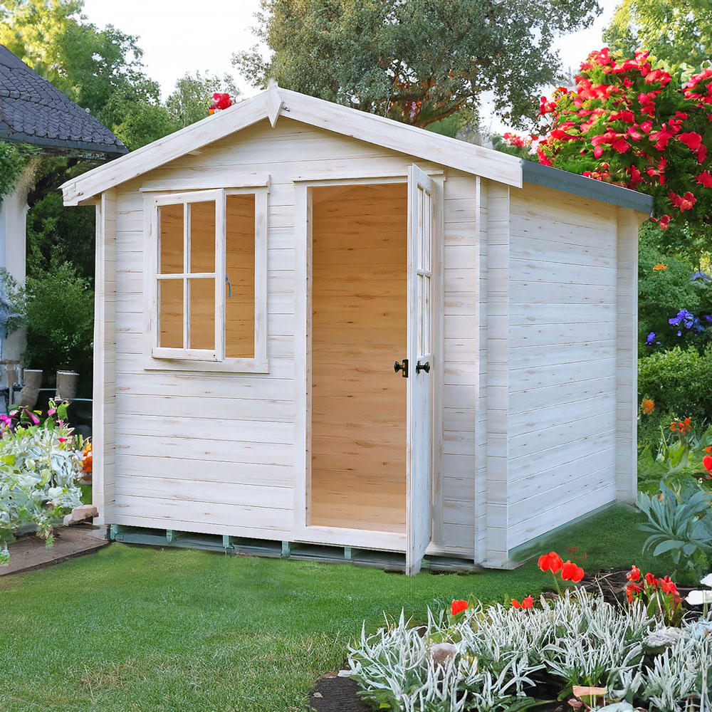 Shire Avesbury 7 x 7ft Pressure Treated Wooden Log Cabin Image 7