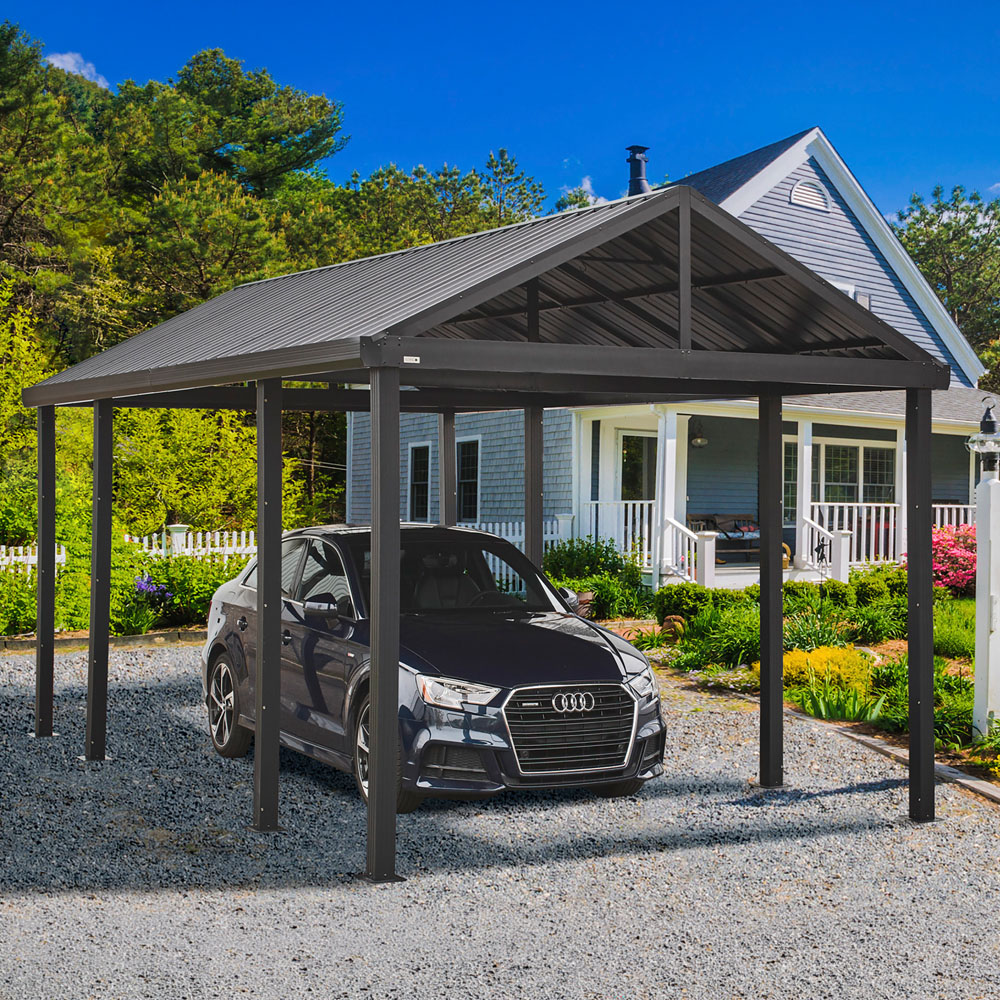 Sojag Samara 3.7 x 6.1m Grey Carport Image 1