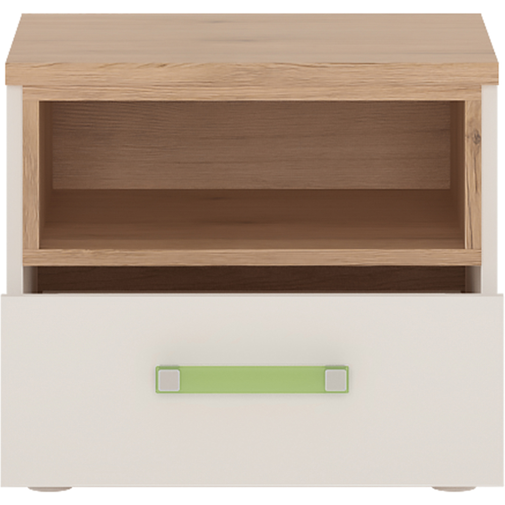 Florence 4KIDS Single Drawer Bedside Cabinet with Lemon Handles Image 3