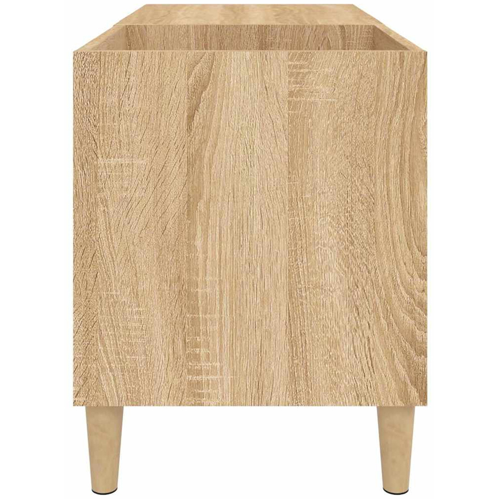 vidaXL 2 Shelf Sonoma Oak Record Cabinet Image 5