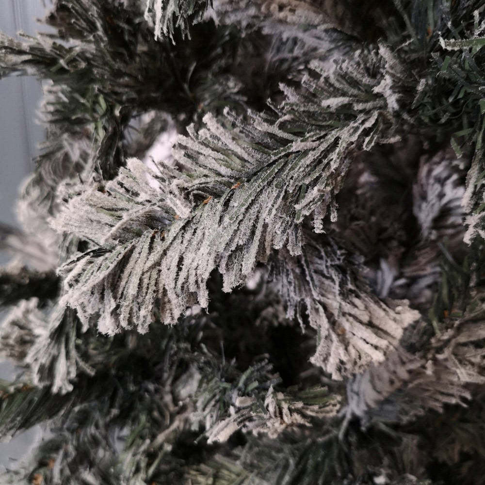 Samuel Alexander Green Flocked Indoor Christmas Tree Arch with Snow Tips 8ft Image 6