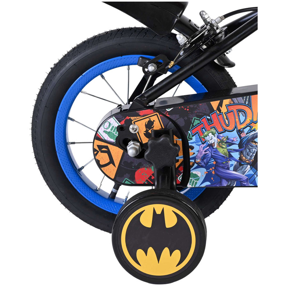 Volare DC Comics Batman Kids 12 inch Multicolour Bike with Stabilisers Image 7