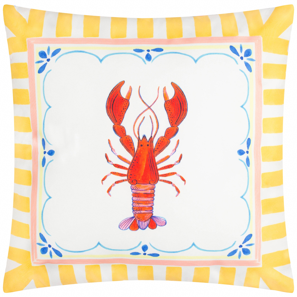 furn. Brunch Stripes Multicolour Printed Polyester Filled Outdoor Cushion 45 x 45cm Image 1