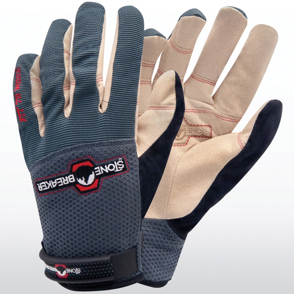 StoneBreaker XL Charcoal Trades Nailbender Work Gloves Image 3