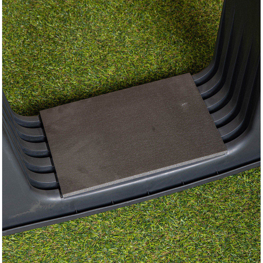 Samuel Alexander 2 in 1 Grey Plastic Garden Kneeler and Stool with Storage Area Image 3