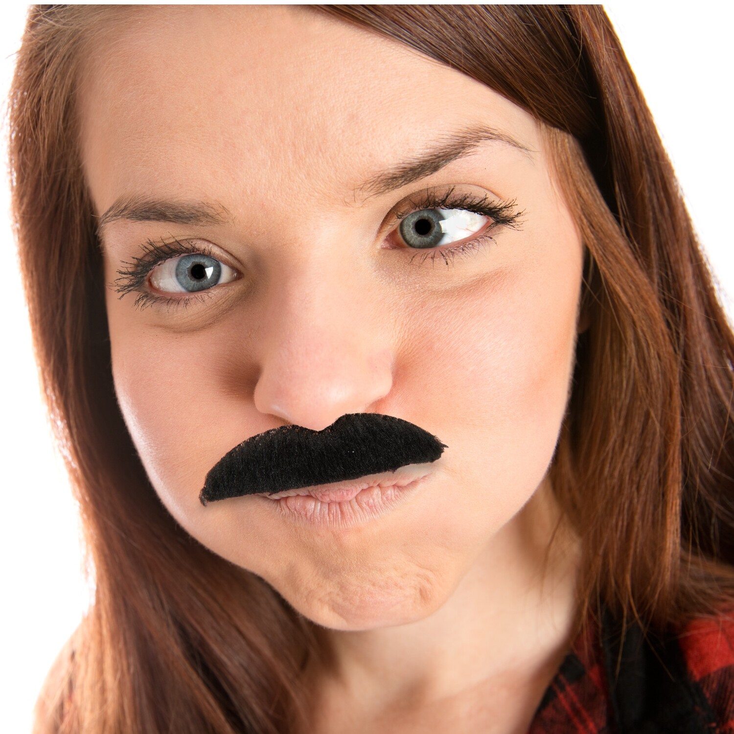 Pack of 6 Fake Moustaches Black Image 4