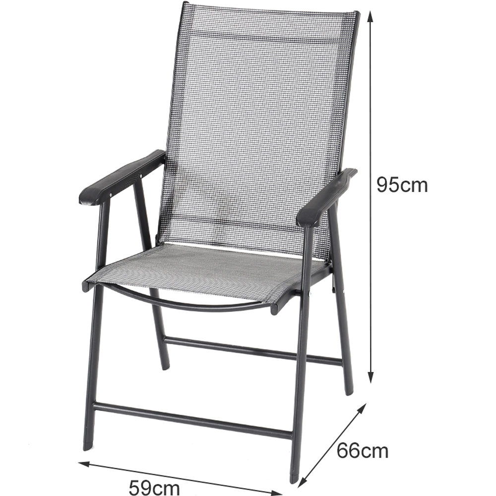Living and Home 2 Seater Cast Aluminium Round Bistro Set Image 7