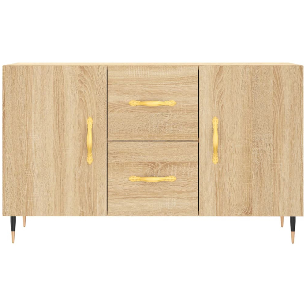 vidaXL 2 Door 2 Drawer Sonoma Oak Sideboard Image 6
