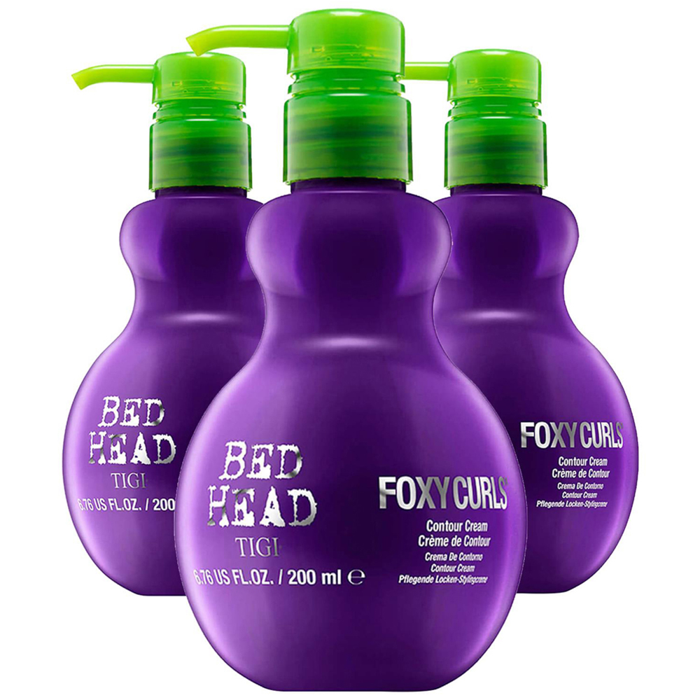 TIGI Bed Head Foxy Curls Hair Cream 200ml 3 Pack Image 1