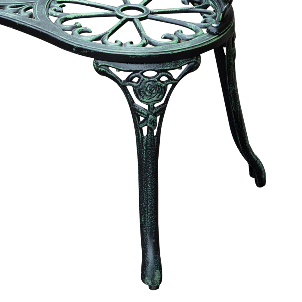 Outsunny 2 Seater Green Garden Bench Image 3