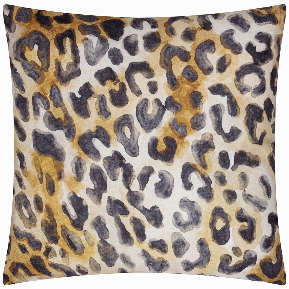 Paoletti Leopardis Black Trio Printed Polyester Filled Outdoor Cushion 50 x 50cm Image 2