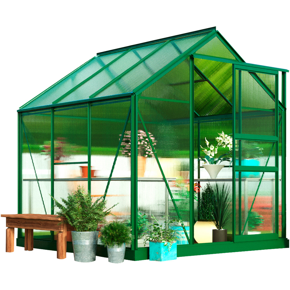 Garden Gear Grey 6.2 x 6.2ft Greenhouse Image 3