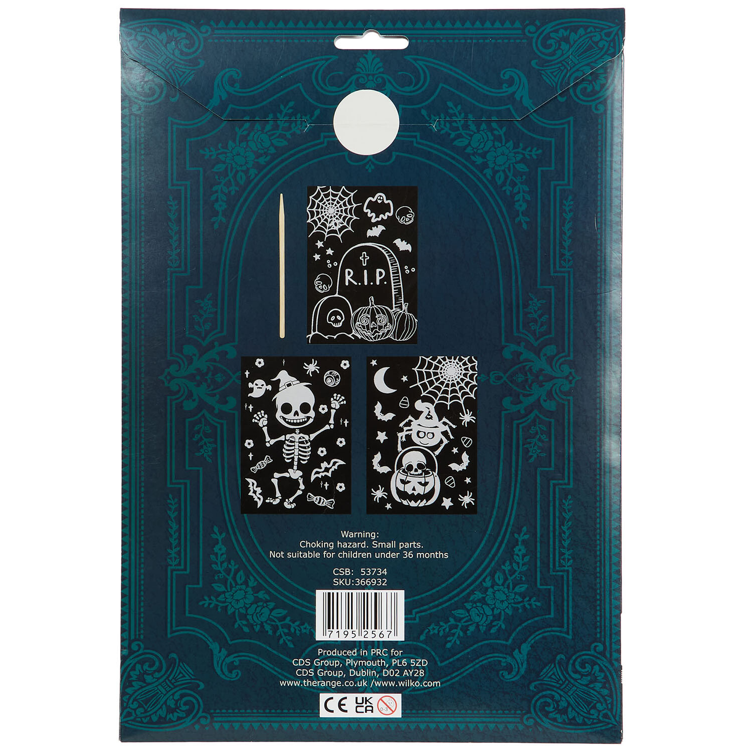 Halloween Scratch Art Kit - Multicolour Image 2