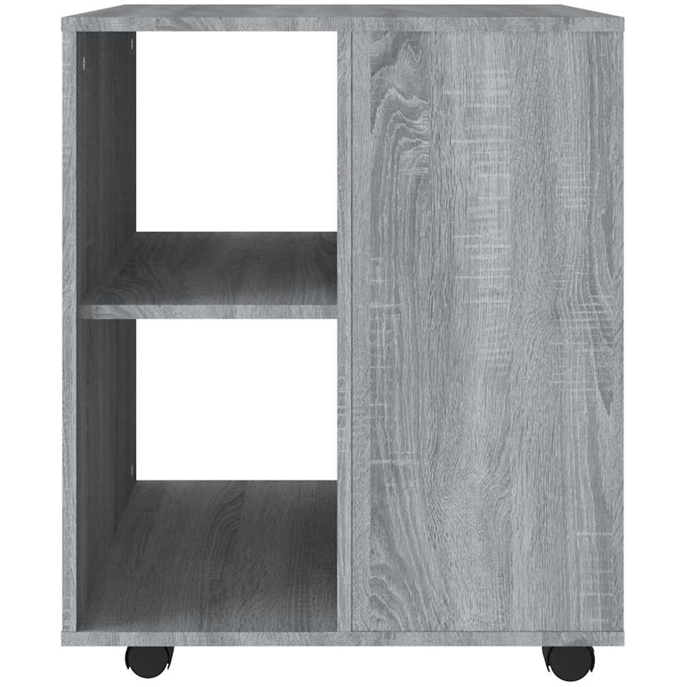 vidaXL Grey Sonoma Rolling Cabinet Image 4