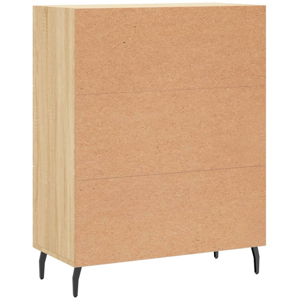 vidaXL 3 Drawer Sonoma Oak Sideboard Image 8