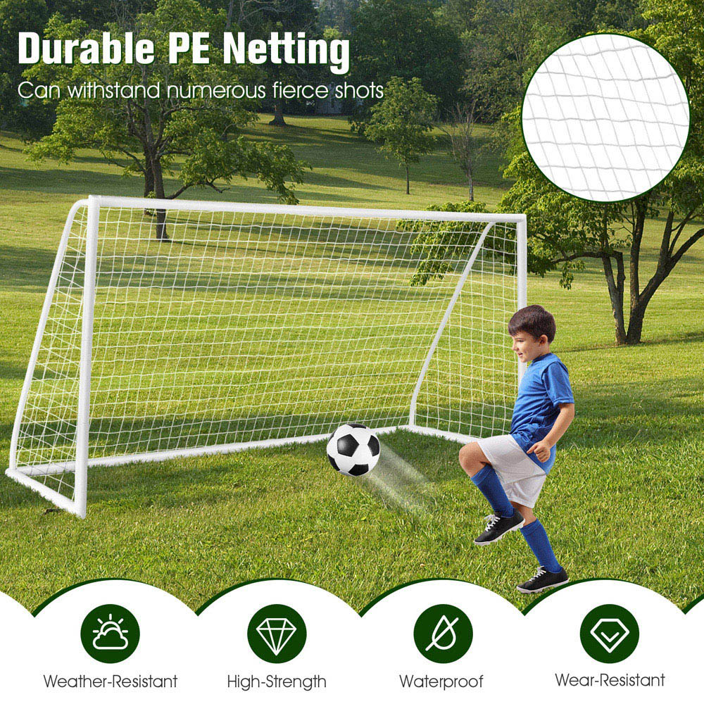 Costway PVC Frame All Weather Soccer Goal Image 3