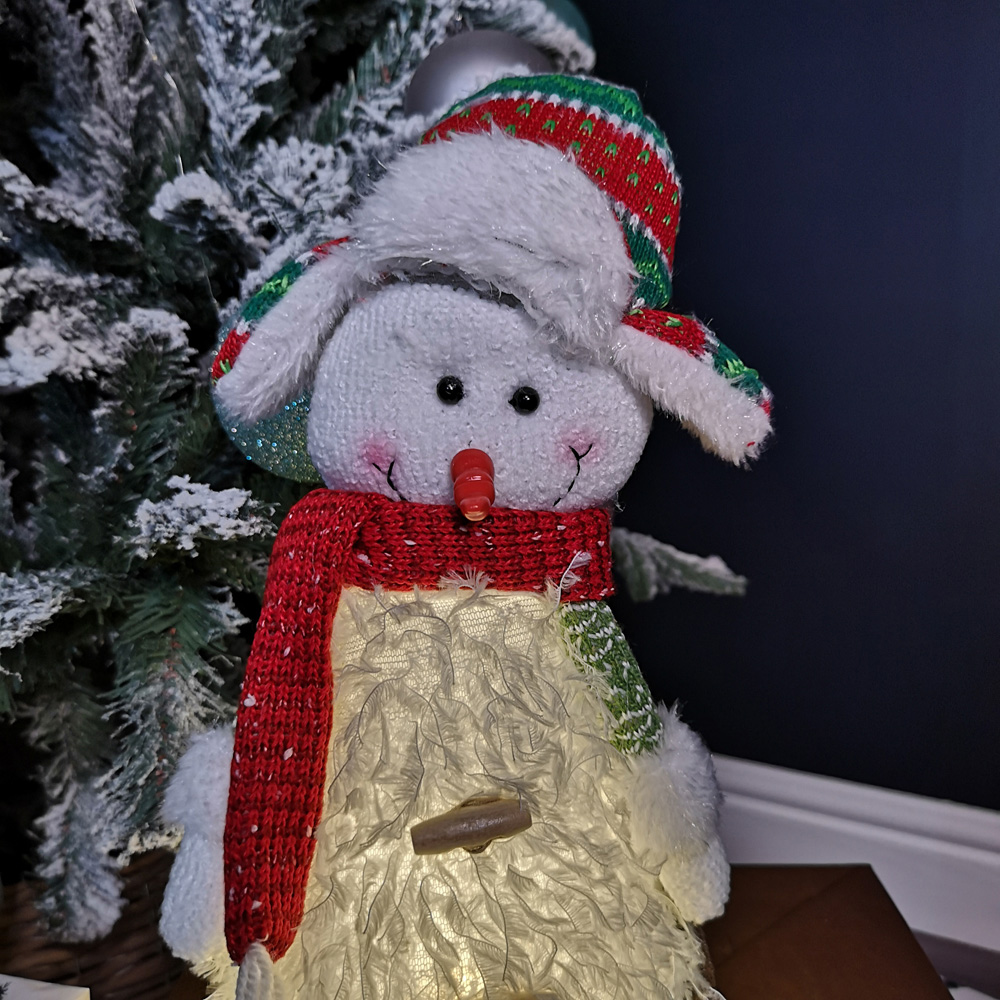 Samuel Alexander Dangly Leg Snowman LED Christmas Decoration Image 4