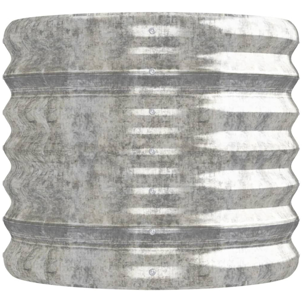 vidaXL Silver Galvanised Steel Raised Garden Bed 152 x 40 x 36cm Image 3