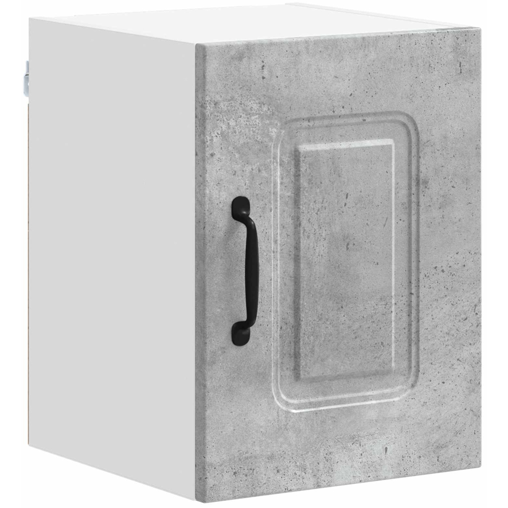 vidaXL Kalmar Single Door Concrete Grey Wall Mounted Kitchen Cabinet Set of 2 Image 2