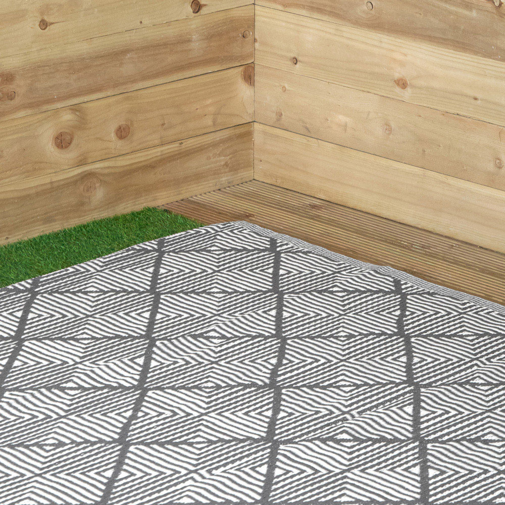 Samuel Alexander Alexandria Grey Alfresco Patio Rug Mat 1.5 x 2.1m Image 5