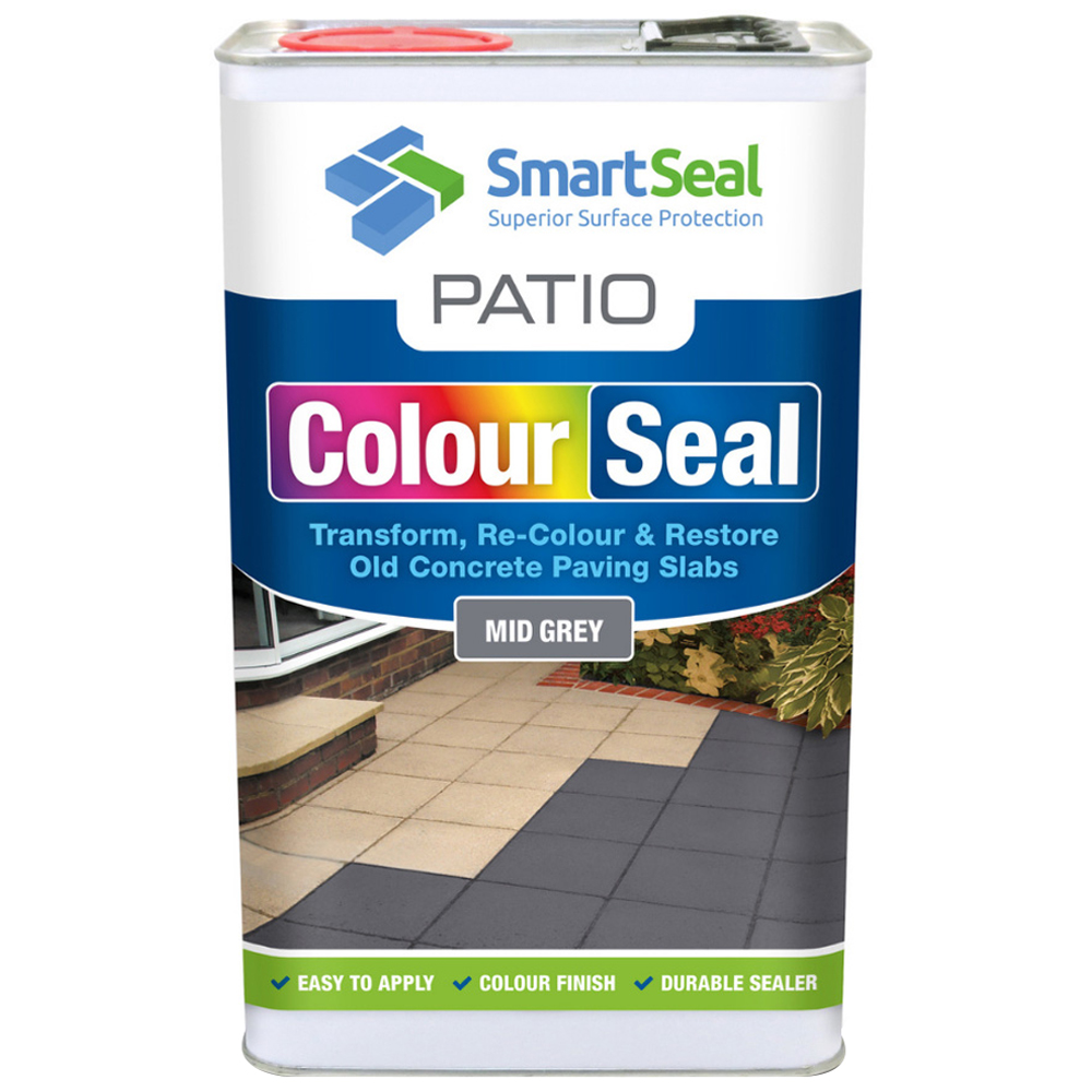 SmartSeal Mid Grey Patio ColourSeal 5L Image