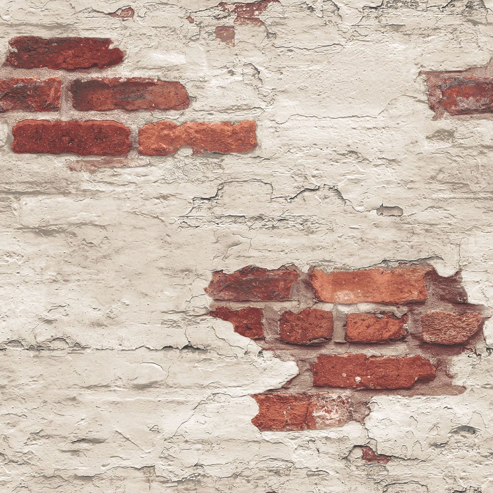 Galerie Grunge Brick Textured Red Wallpaper Image 1