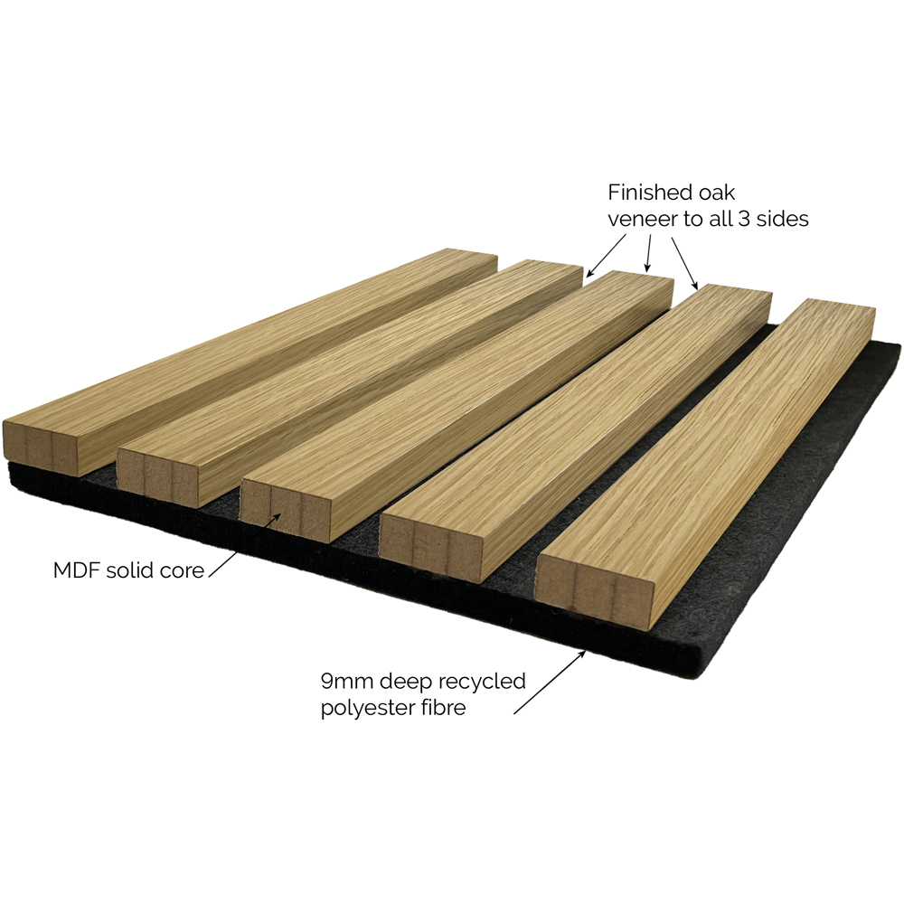 JB Kind Oak Acoustic Wall Panel Image 6