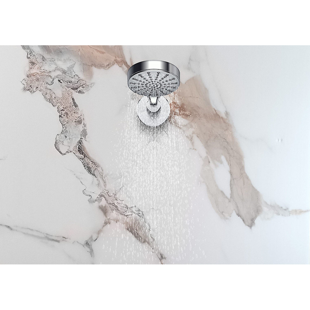 Proclad Aquabord PVC Gold Marble Tongue and Groove Shower Panel with Edge Trim and Adhesive Image 4