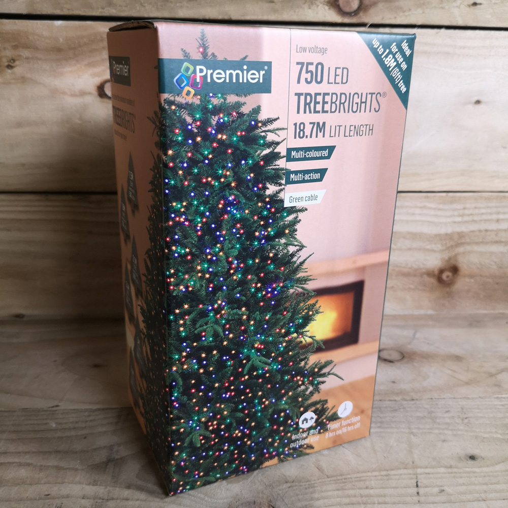 Premier TreeBrights 750 Multicolour LED Multi-Function Green String Light 19m Image 3