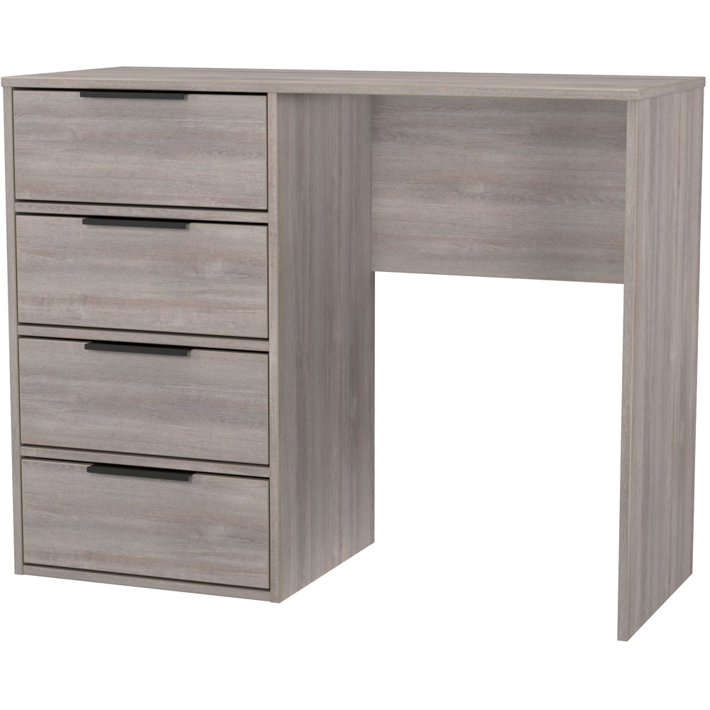 Crowndale Hong Kong 4 Drawer Grey Oak Vanity Dressing Table Ready Assembled Image 4