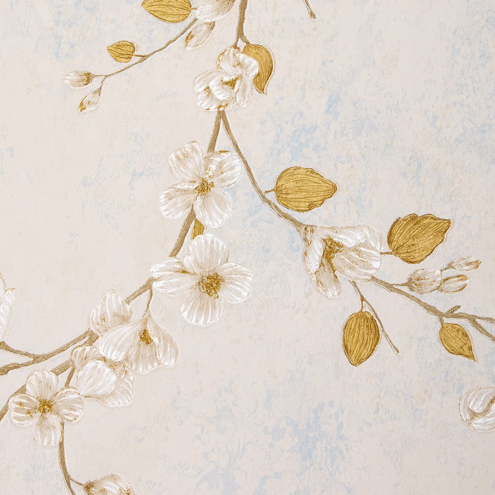 Living and Home Flower Pattern 3D Embossed Non-Woven Wallpaper Roll 950 x 53cm Image 6