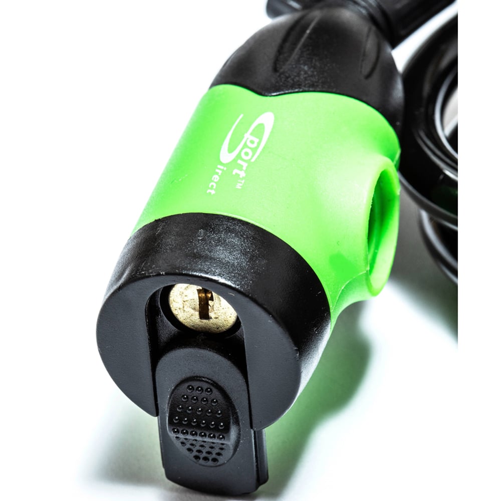 Sport Direct LED Steel Cable Bike Auto Lock with Bracket 10mm x 185cm Image 5