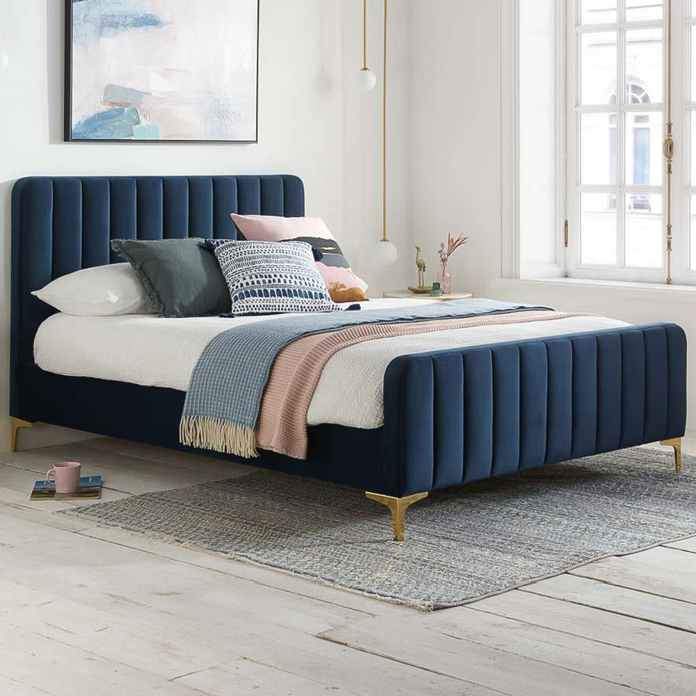 Birlea King Size Midnight Blue Bed Image 1