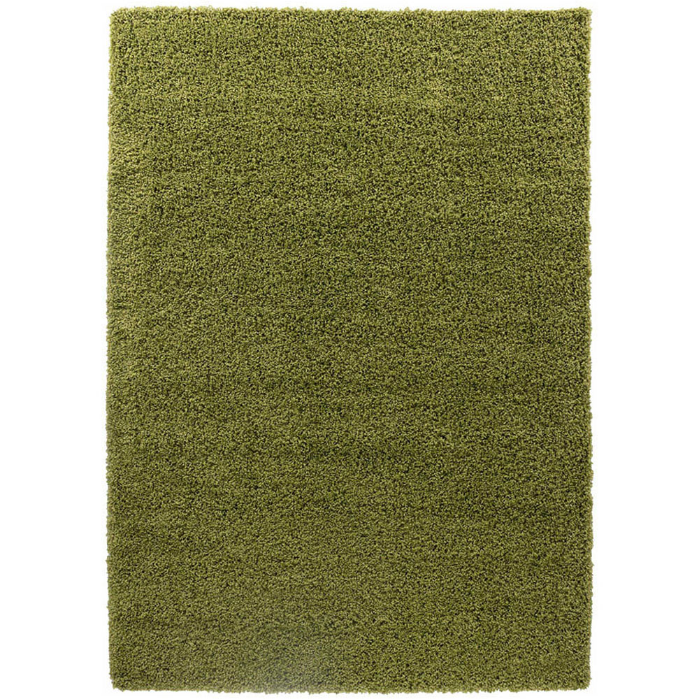Desire Rugs Oxford Green Plain Shaggy Rug 160 x 230cm Image 1