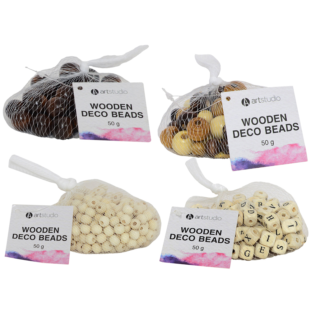 Art Studio Wooden Deco Beads Image 1