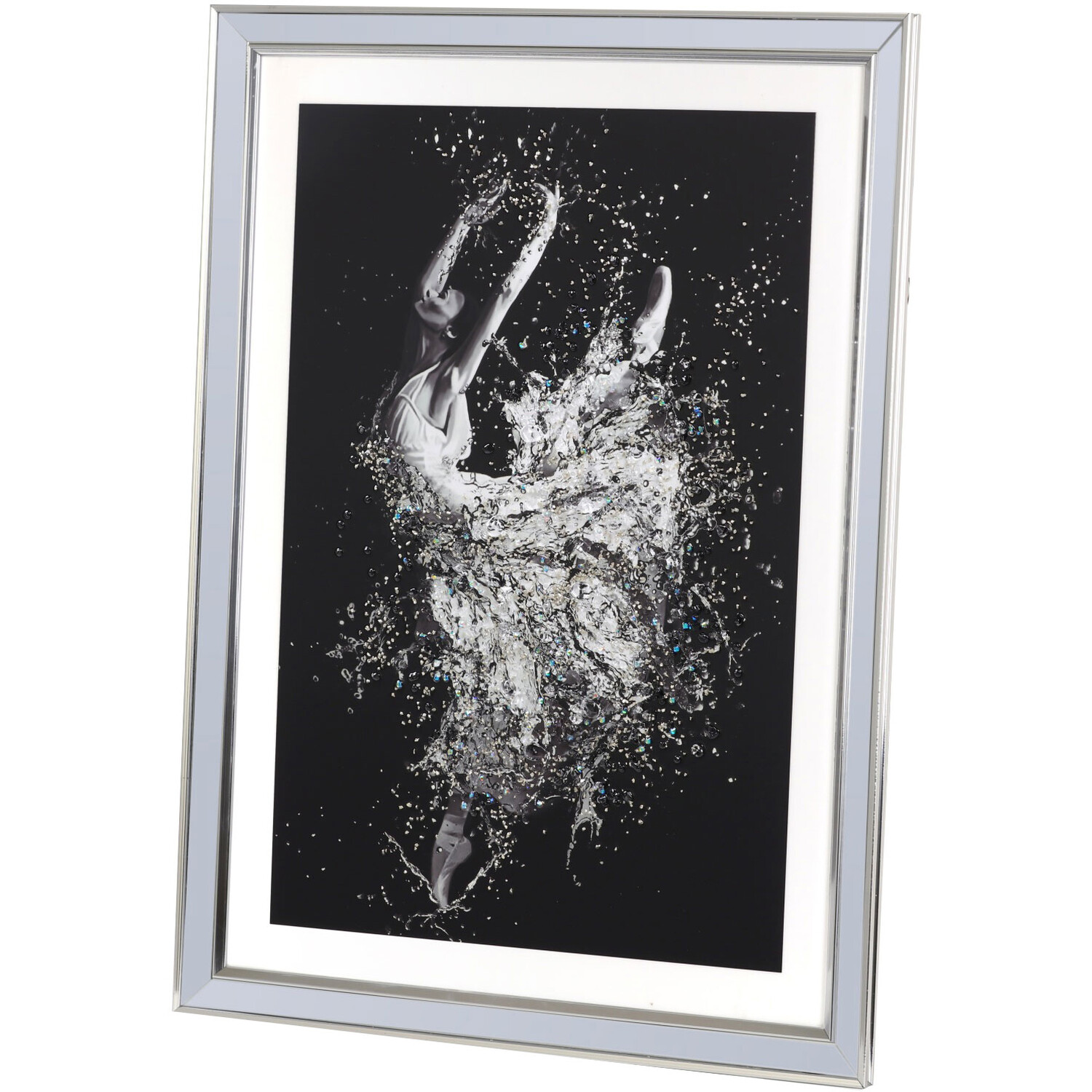 Single Black Jewelled Pirouette Framed Wall Art 77 x 57cm in Assorted Style Image 4