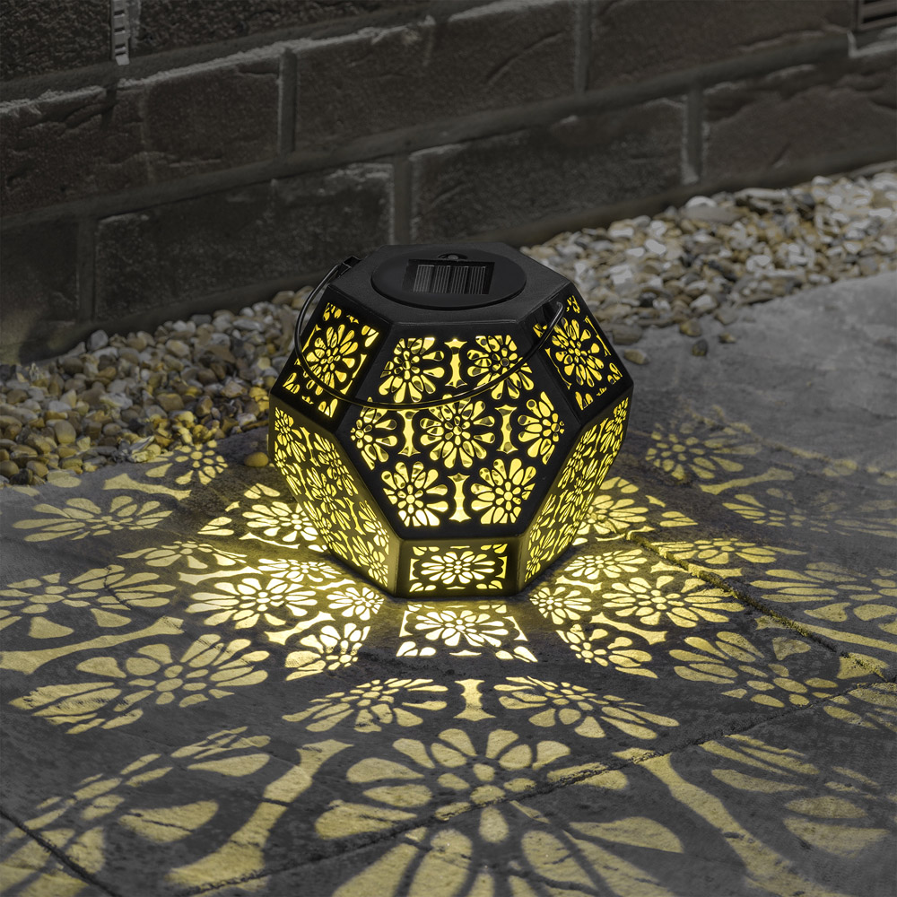 wilko Diamond Shaped Solar Hanging Lantern Image 7