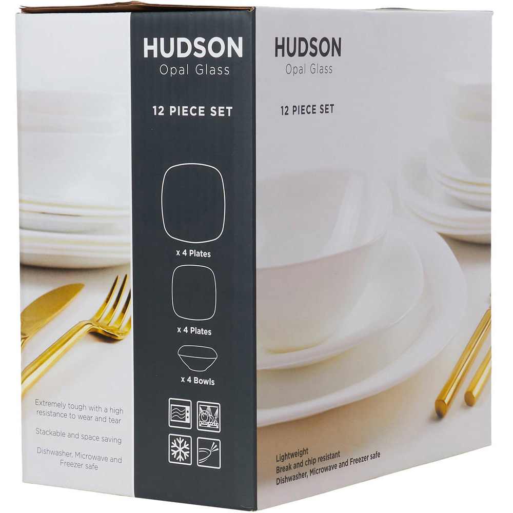 12-Piece Hudson Dinner Set - White Image 4