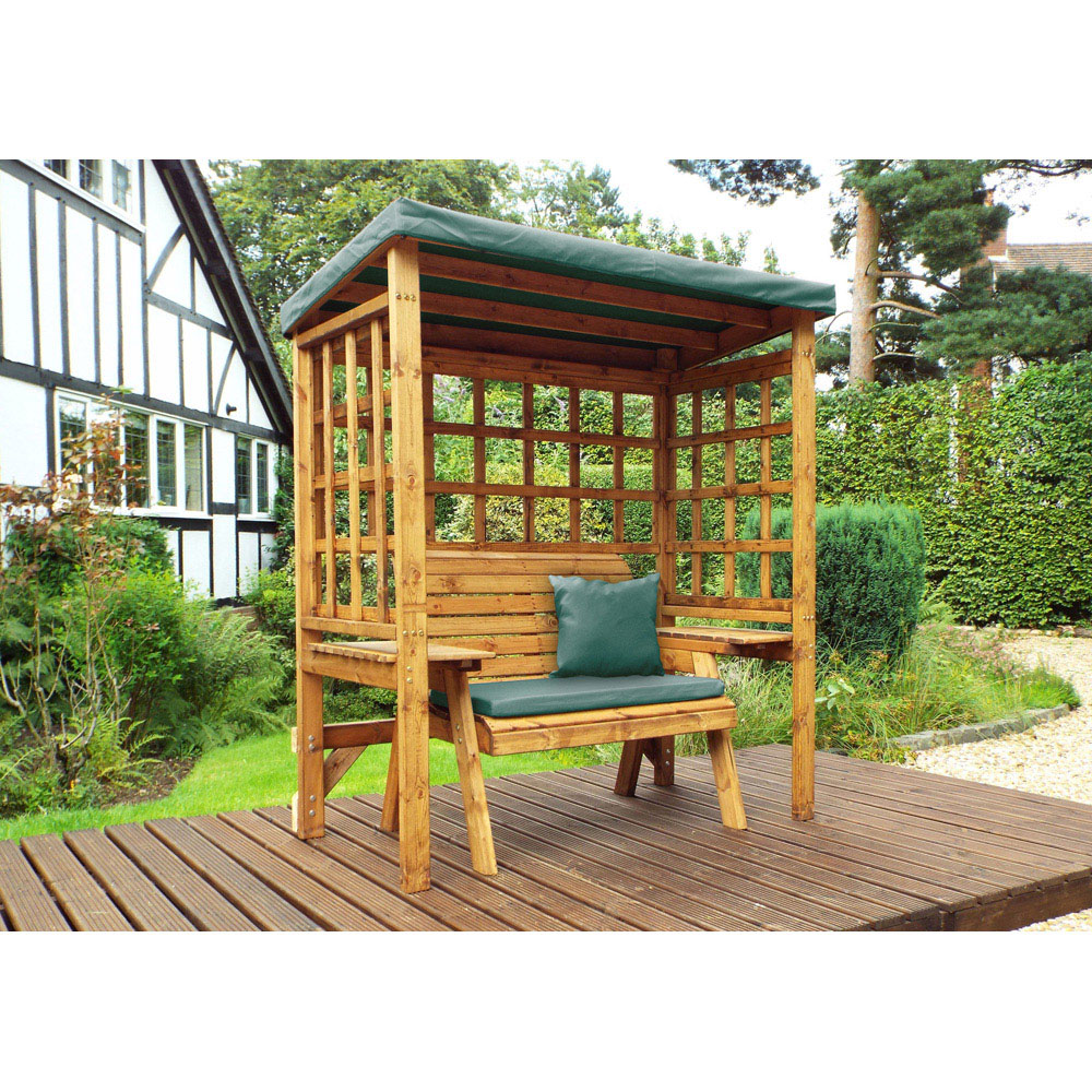 Charles Taylor Wentworth 2 Seater Arbour with Green Roof Cover Image 6