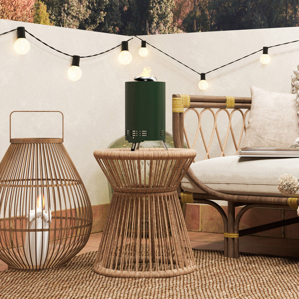 Outsunny Green Stainless Steel Smokeless Wood Burning Firepit Image 4