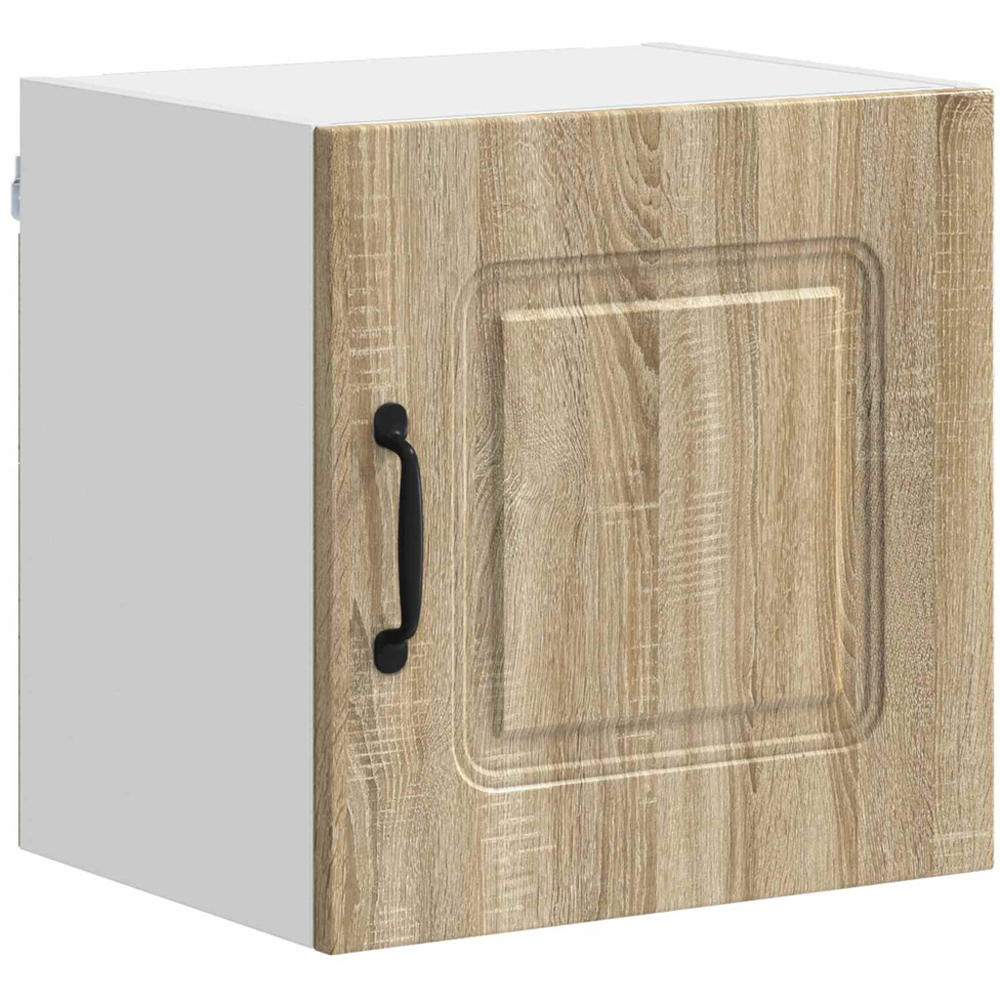 vidaXL Kalmar Single Door Sonoma Oak Wall Mounted Square Kitchen Cabinet Image 2