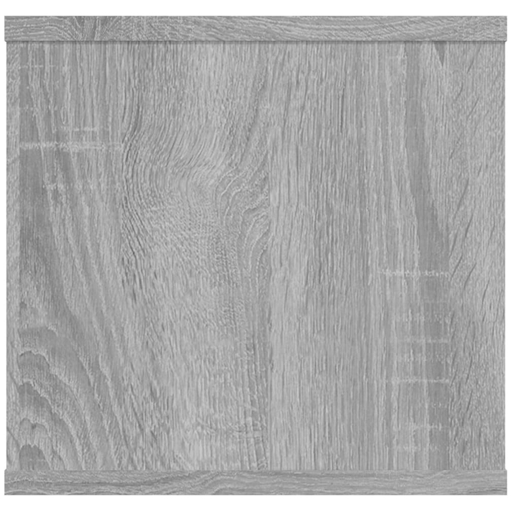 vidaXL 2 Door 4 Shelf Grey Sonoma Wall Shelf Image 6