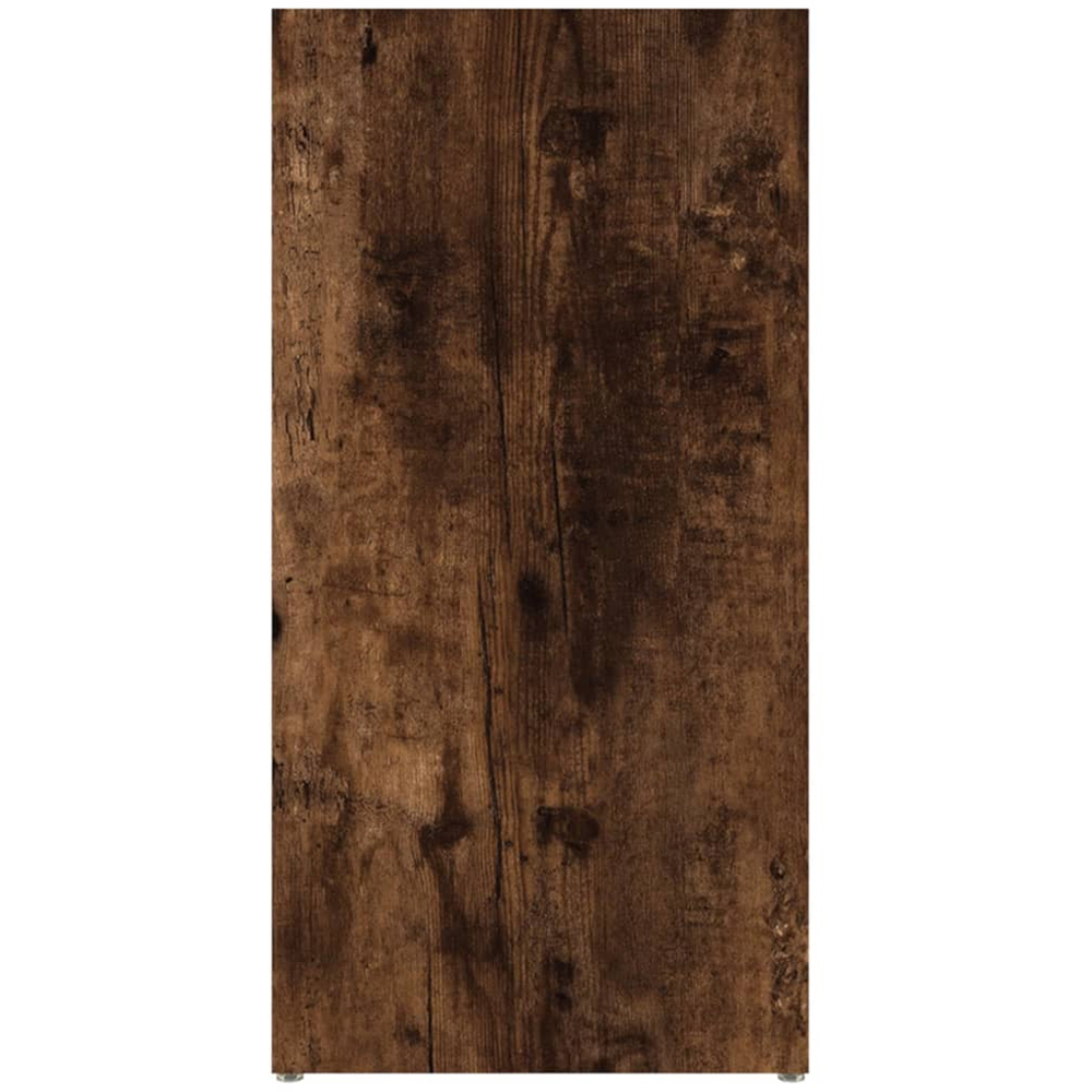 vidaXL 7 Shelf Smoked Oak Bookcase Image 8