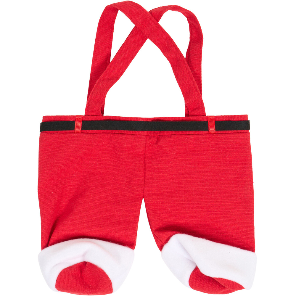 Santas Trousers Wine Bottle Bag Red Image 2