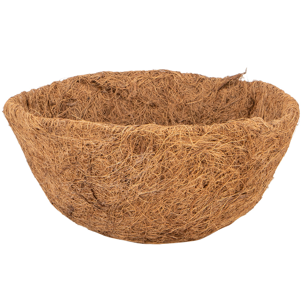 Round Moulded Coco Liner - Brown / 17.5cm Image