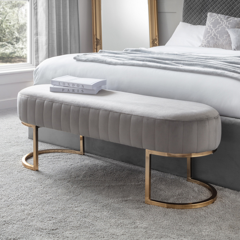 Julian Bowen Harrogate Grey Bench Wilko