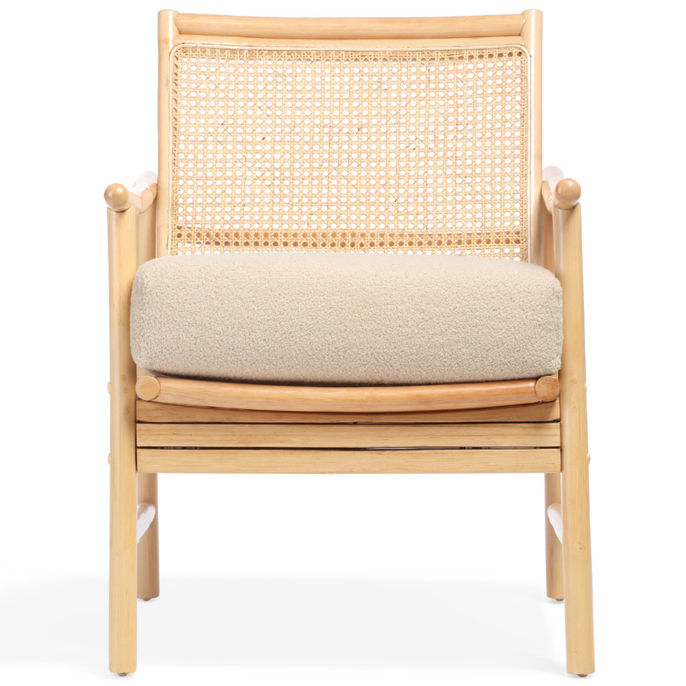 Desser Borneo Natural Boucle Rattan Chair Image 4