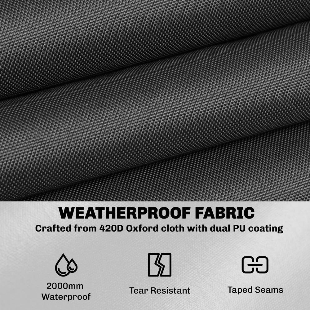 Outsunny Black Round Waterproof Garden Furniture Cover 70 x 214cm Image 4