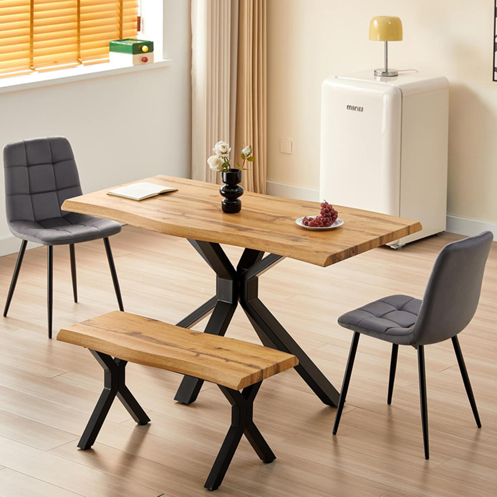 Kosy Koala 4 Seater Wooden Dining Set Grey Image 1